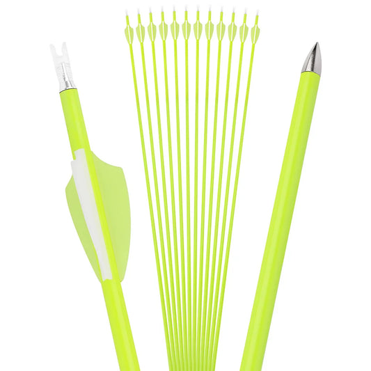 Carbon Arrows | 30 Inch SP1500 | 12 Piece Set | Recurve Compound Bows