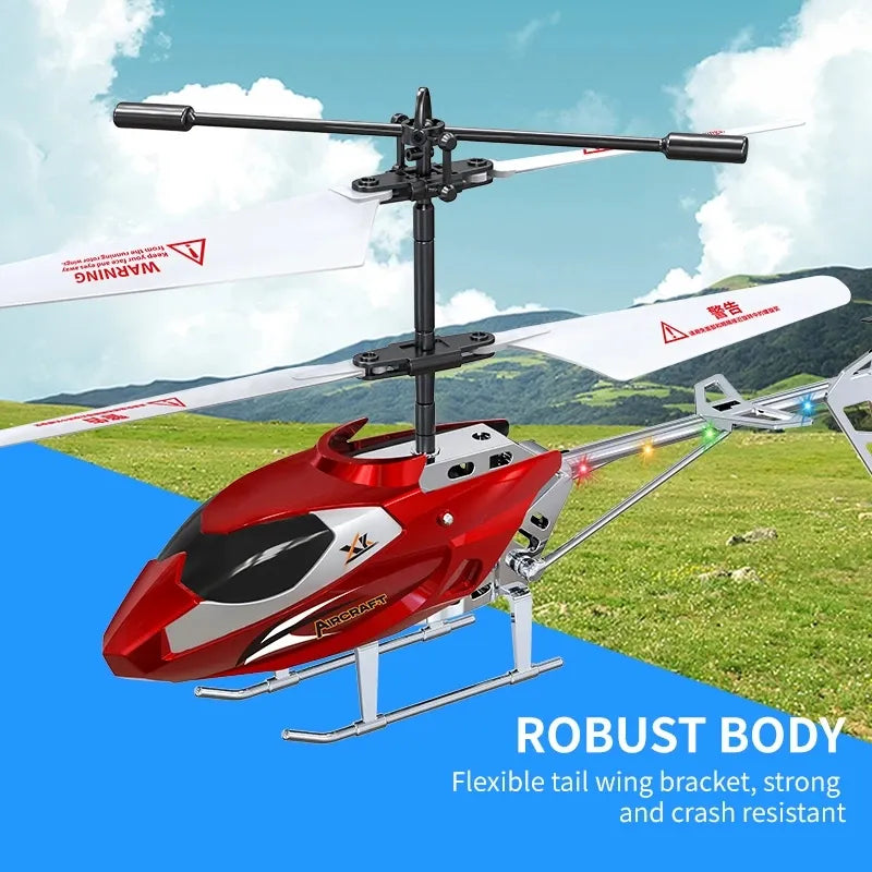 RC Helicopter Remote Control Airplane Mini Drone Aircraft Fall