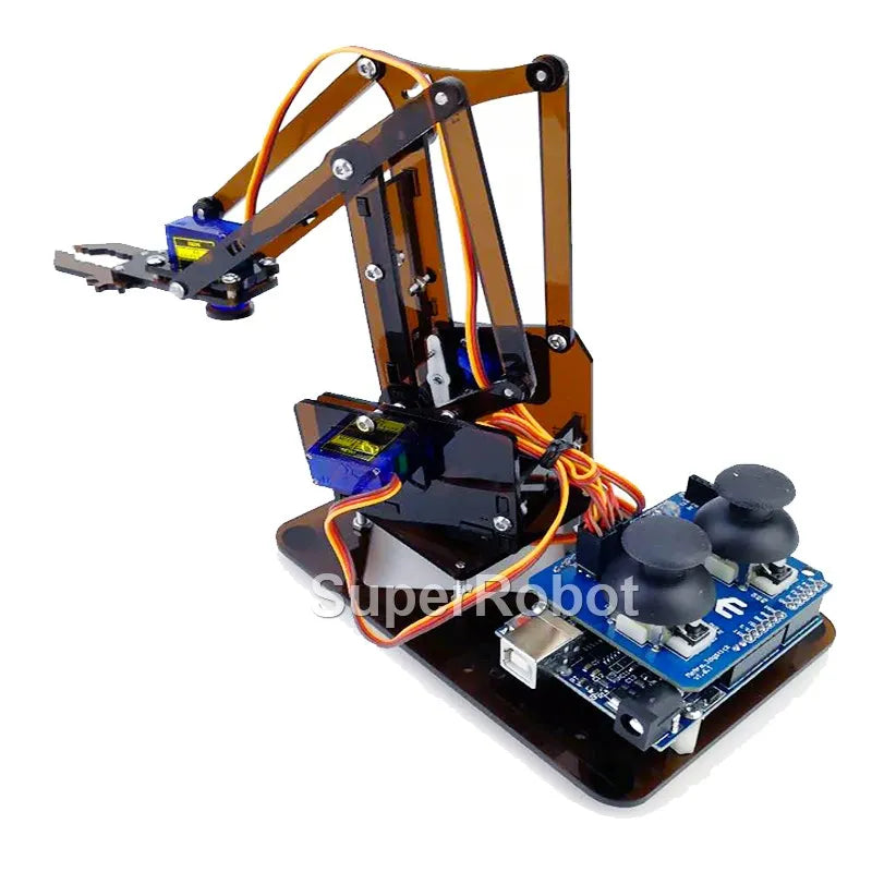 DIY 4-Degree-of-Freedom Acrylic Robot Arm Kit - ToylandEU