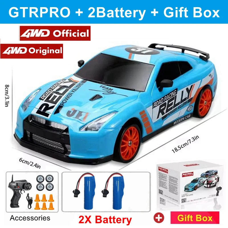 RC 4WD Remote Control Drift Car GTRPRO AE86PRO 1:24 Scale 4x4 Racing Truck - Perfect Gift for Kids and Adults