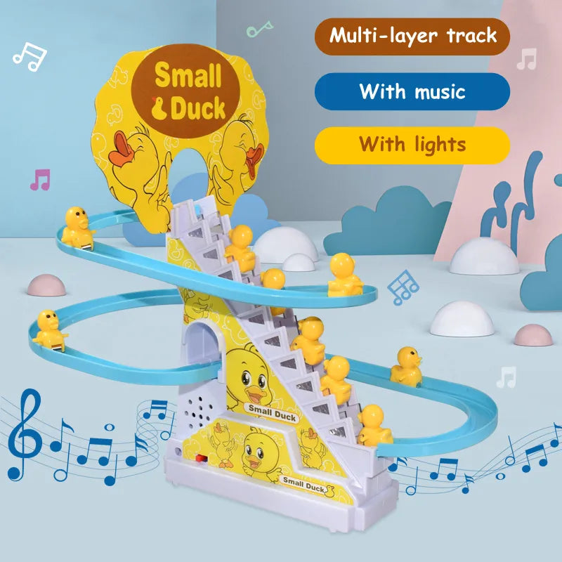 Duck Stair Climbing DIY Toy with Light and Music - ToylandEU