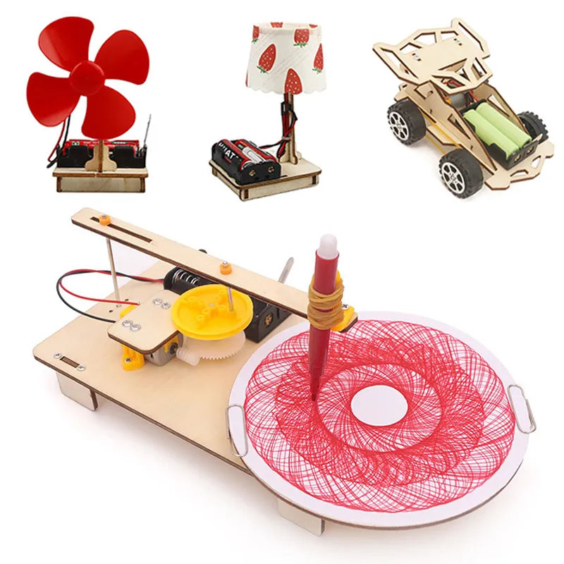 Wooden STEM Robot Science Kit for Creative Children's Inventions - ToylandEU