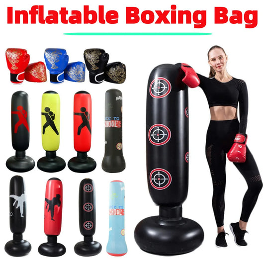Inflatable Boxing Bag For Adults And Kids Stress Relief