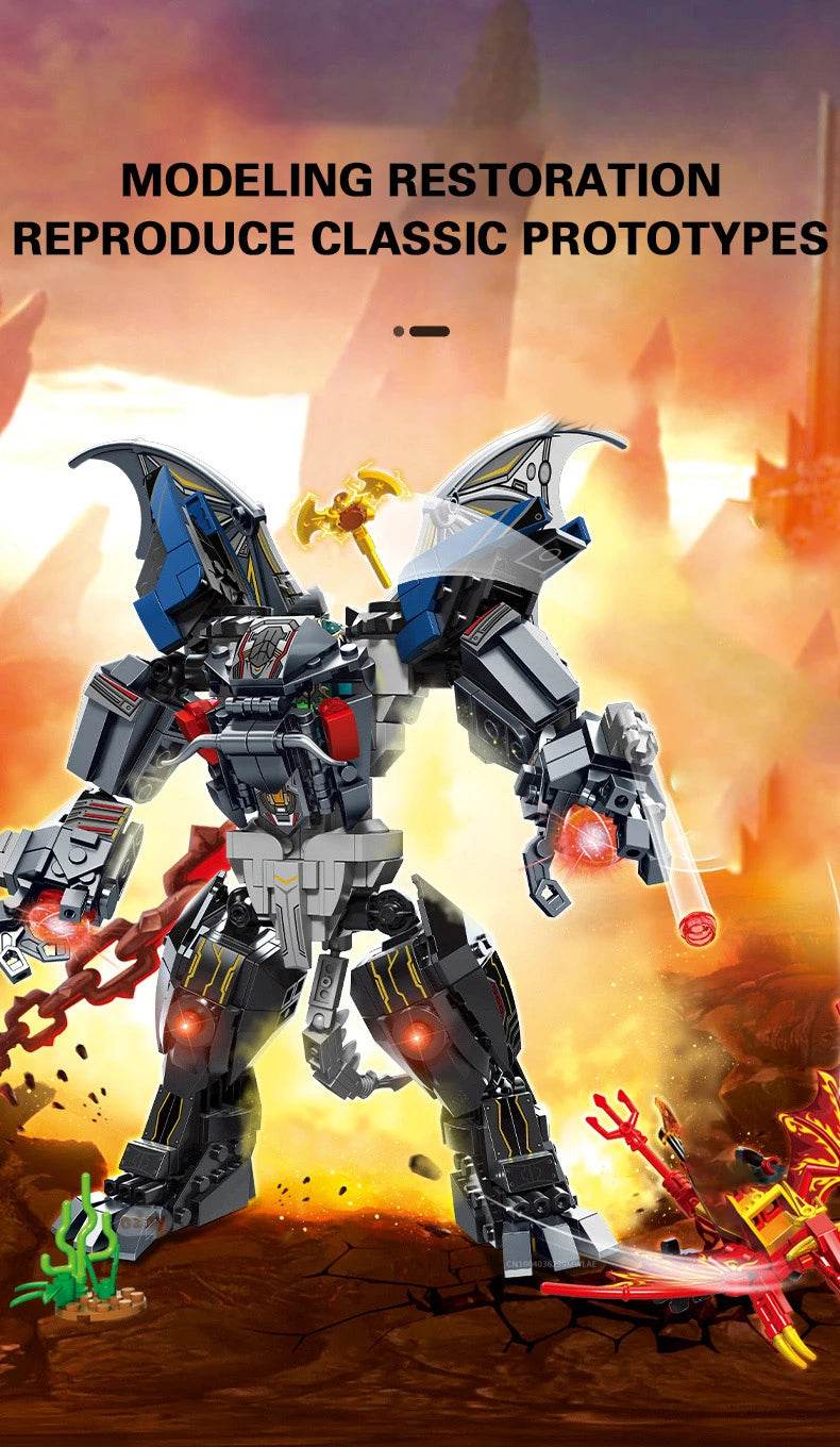 1359PCS Flames Dragon Smaug Building Blocks Model Toy - ToylandEU