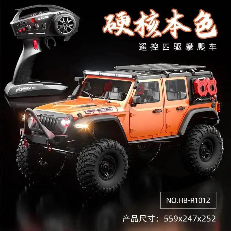 RC Professional 1:10 Scale 4WD Remote Control Off-Road Climbing Car for Adults - High & Low Speed, USB Rechargeable - ToylandEU