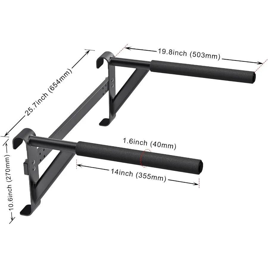 Swedish Ladder With Wall Mounted Pull Up Bar Pro Fitness