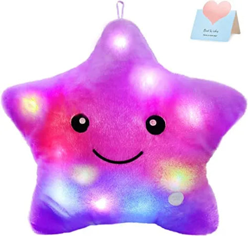 Colorful LED Twinkle Star Luminous Pillow - Comforting Night Companion ToylandEU.com Toyland EU
