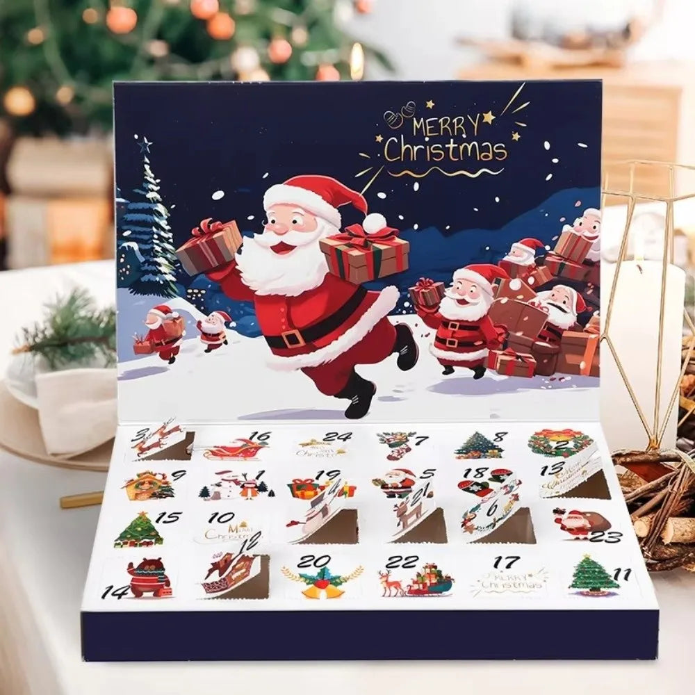 Advent Calendar | 24 Grid DIY Fillable Drawers | Eco Friendly Cardboard | Surprise Gift Countdown