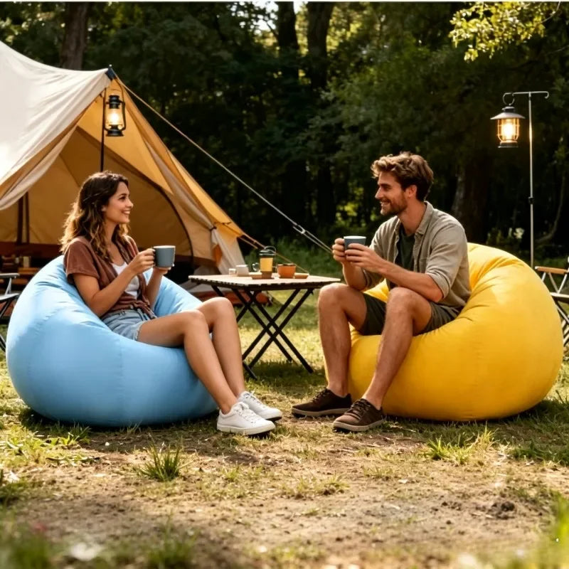 Inflatable Sofa | Flocking Surface | Foldable | Single Seat Indoor Outdoor