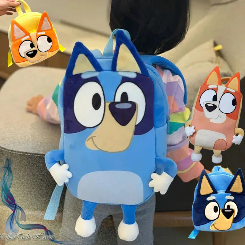 Bluey Plush Backpack: Fun Snack Bag for Kids' Adventures & Travel