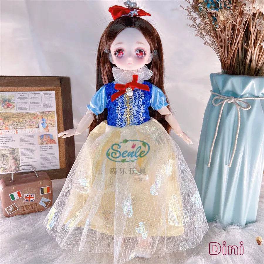 Attractive Anime Eyes 1/6 Bjd Dolls for Kids Girls Dress Up - ToylandEU