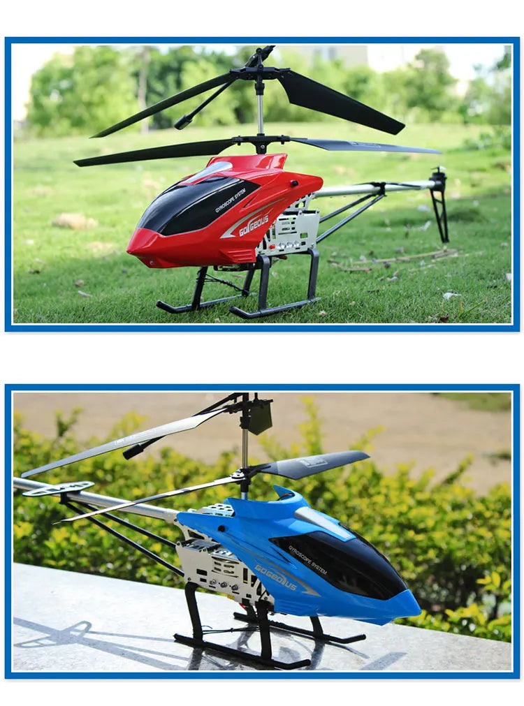 RC 80cm Remote-Controlled Helicopter with Anti-Fall Design - Durable Outdoor Toy Aircraft for Kids' Birthdays