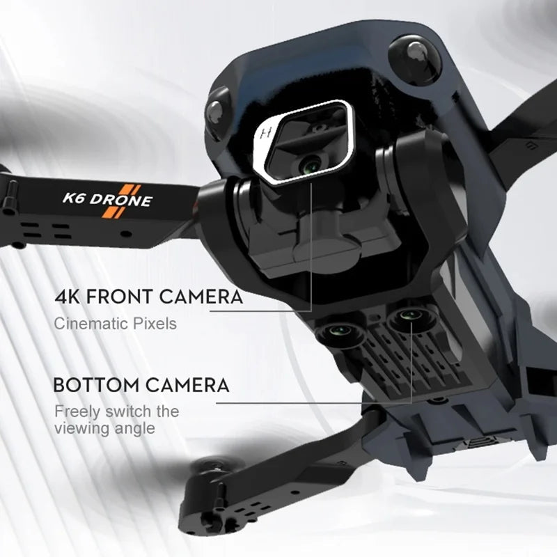 High-Performance K6 Dual Camera RC Drone with Optical Flow Technology - ToylandEU