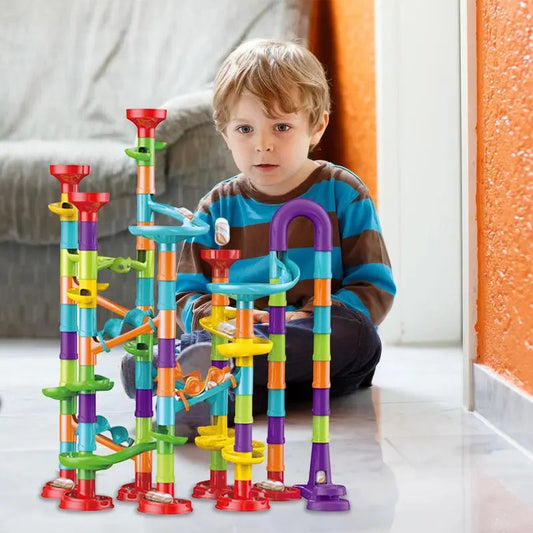 Marble Run Building Blocks Marble Slide Toys For Children DIY - ToylandEU