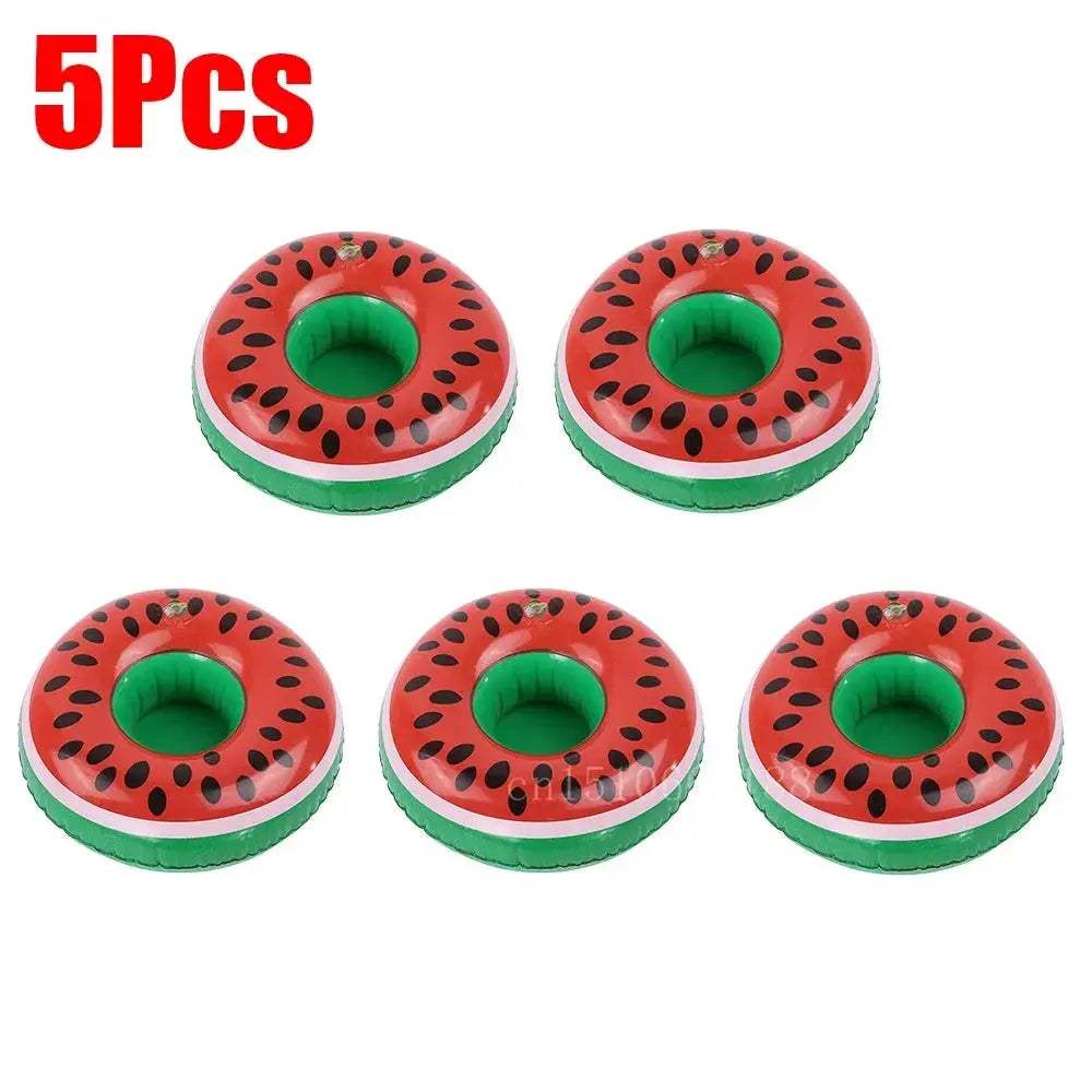 1-5Pcs Floating Cup Inflatable Flamingo Drinks Cup Holder Pool Float Bar Coasters Floatation Devices Pink Toy Drink Holder - ToylandEU
