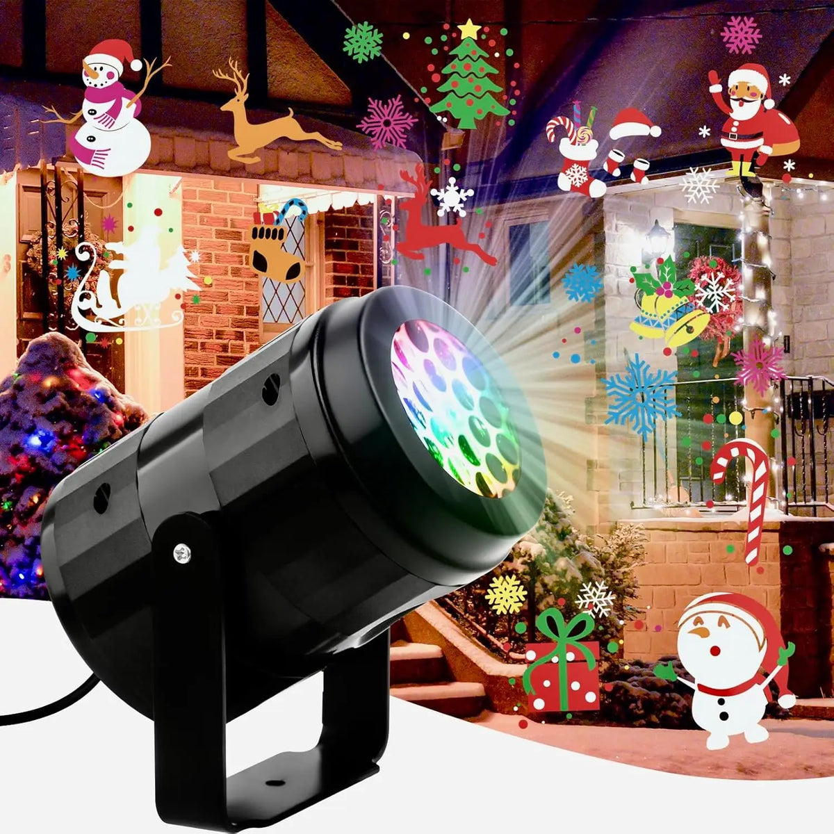 Snowflake Projector Lights | USB Powered | Rotating Patterns | Xmas Party Decor