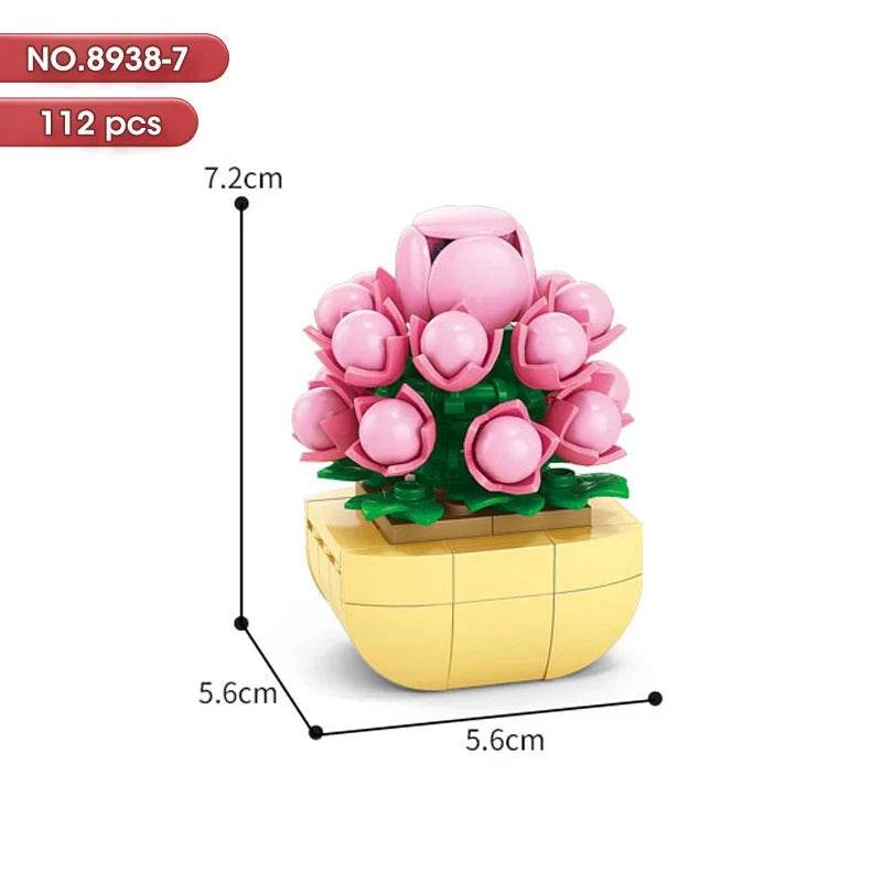 Educational Blocks Lego Compatible Floral Bonsai Kit Kids - ToylandEU