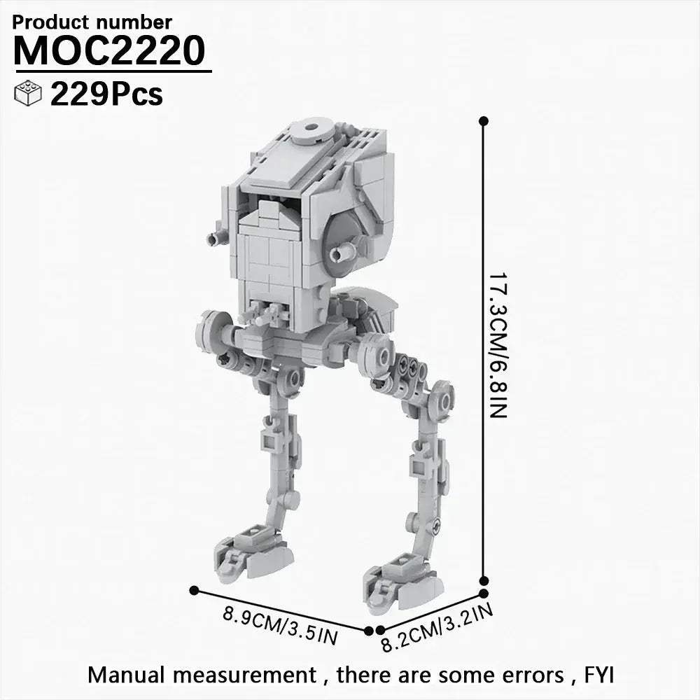 Space Wars Walking Machine Building Blocks Set Educational Toy - ToylandEU
