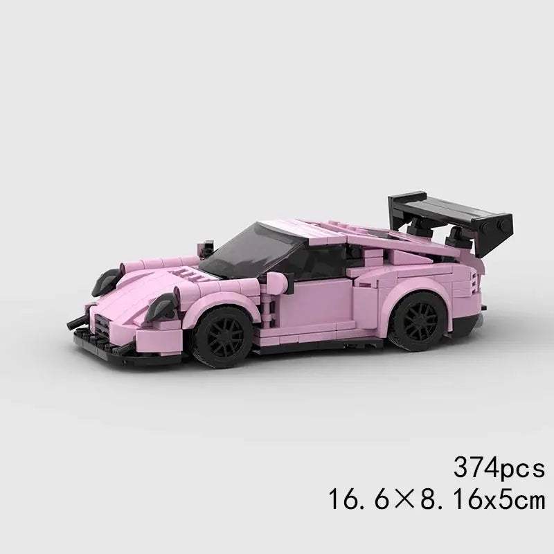 MOC Speed Super Race Car Vehicle Racing Model Building Blocks Bricks Rally Sport Pickup Truck Toy City Technical Christmas gift - ToylandEU