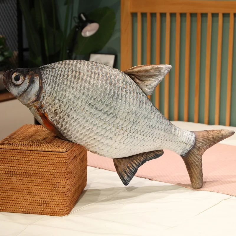 Fish Throw Pillow | 3D Tucked Legs | Toylandeu™
