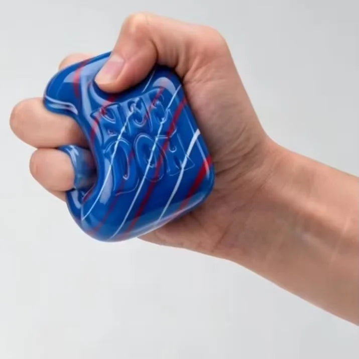 Sensory Stress Cube | Solid Squish Feel | Swirl Pattern | Adult Fidget