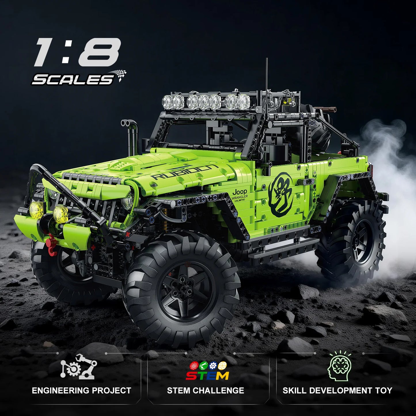 Building Blocks | 1:8 Scale | 2357 Pieces | 4x4 Off-Road Truck
