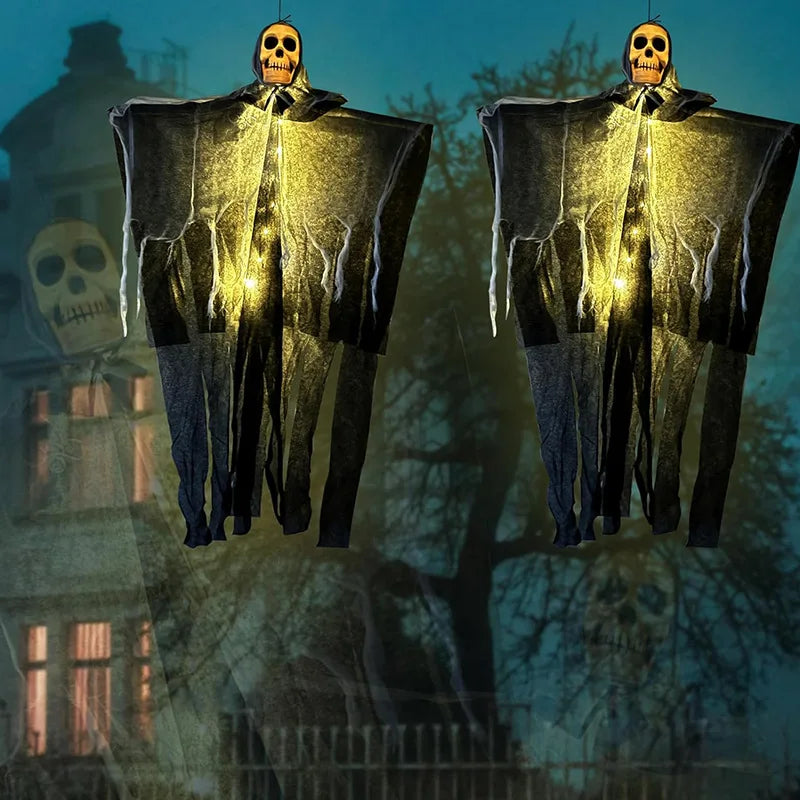 Hanging Ghost Prop | Glowing Non Woven Fabric | Indoors Outdoors | Single Pack