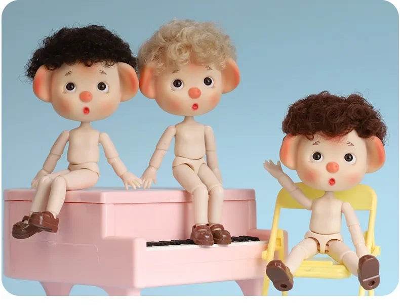 Ob11 Bjd Doll Boy Pig Face Piggy Ball-jointed Mini Doll Gift - ToylandEU