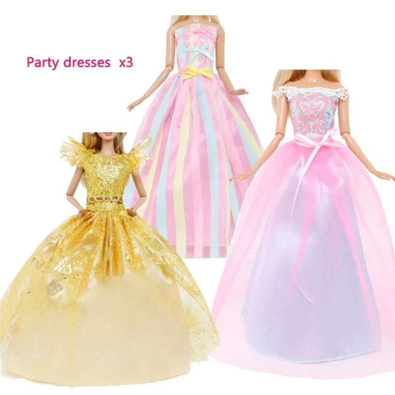 Extensive Doll Accessories Wardrobe Set With 73 Pieces