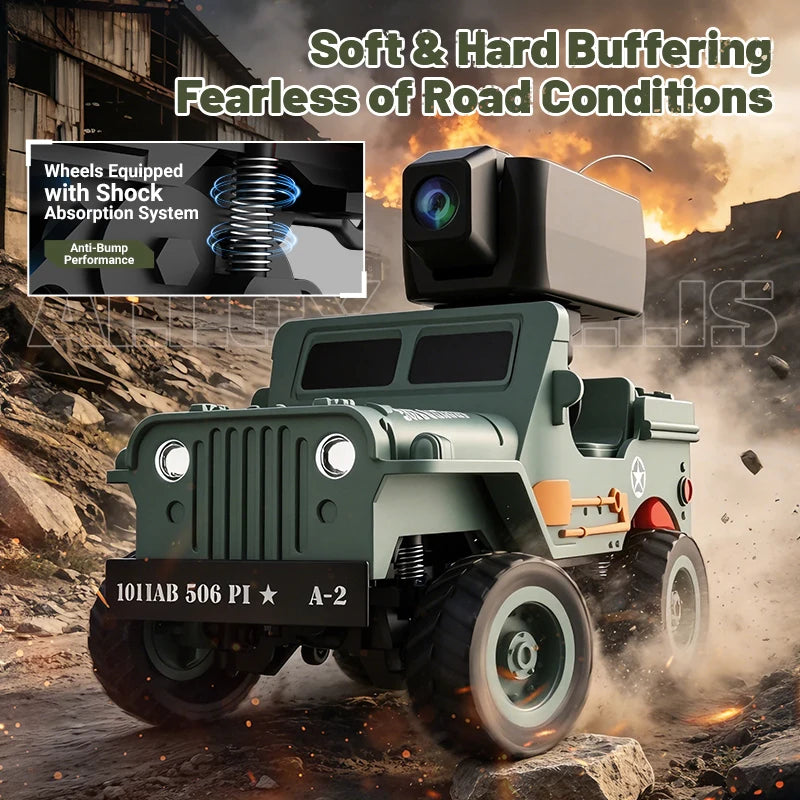 RC Crawler Jeep | 1/64 Scale 4WD | 2.4G Remote Control | Off Road Crawler