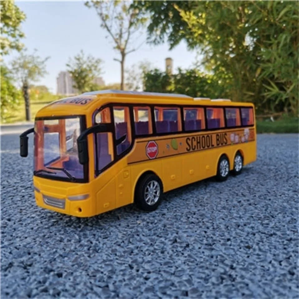 Children's Pull Back Bus Toy Vehicle - ToylandEU