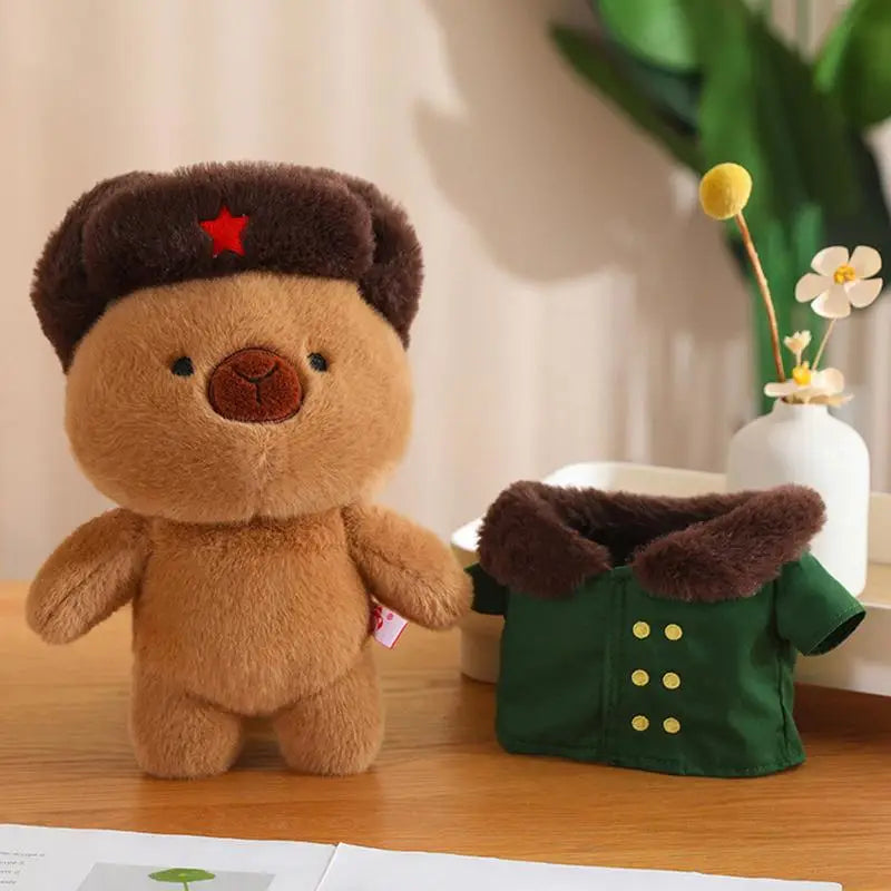 Kawaii Capybara Plush Toy - Cozy Cuddly Companion in Stylish Costume