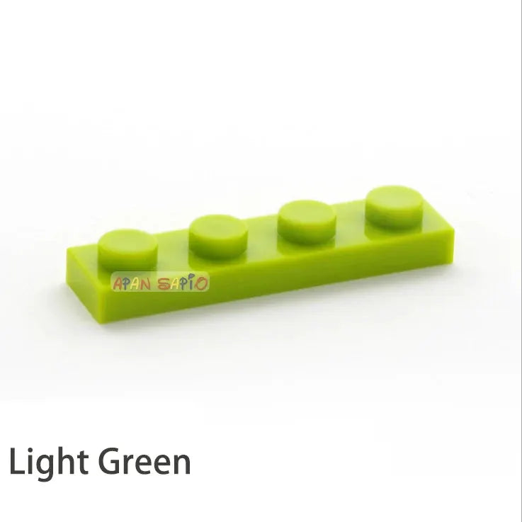 600pcs Thin Figures Bricks 1x4 Dots DIY Building Blocks Educational Creative Plastic Toys for Children Size Compatible With 3710 - ToylandEU