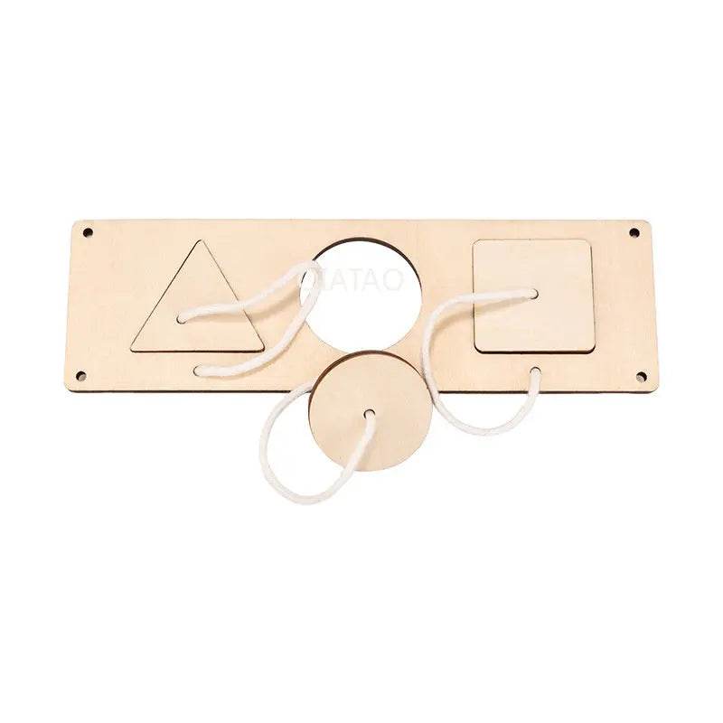 Baby DIY Montessori Activity Busy Board Parts Latch Toy Wooden Puzzle Accessories Material Early Education Toy for Children Gifts - ToylandEU