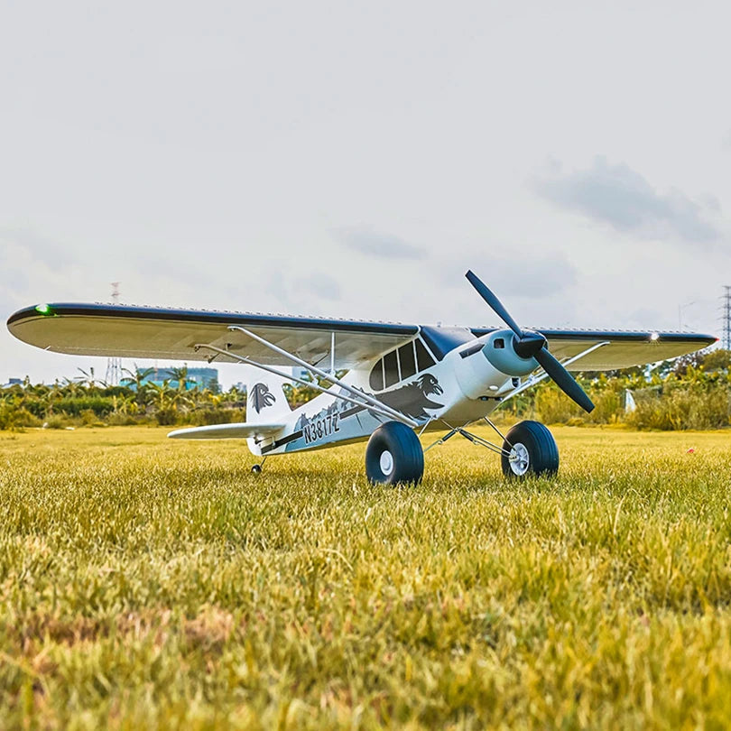 RC FMS 1300MM PA-18 PNP RC Airplane with Gyro Balance - J3 Piper Super Cub 5CH Trainer for Beginners