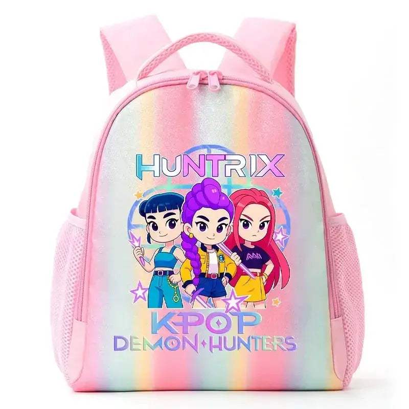 Anime Rainbow Backpack With Demon Hunters Design For Students - ToylandEU