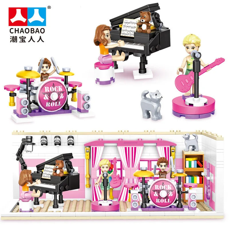 Lego Compatible Blocks | Frozen Ice Castle | Small Blocks | Mini Figure Included