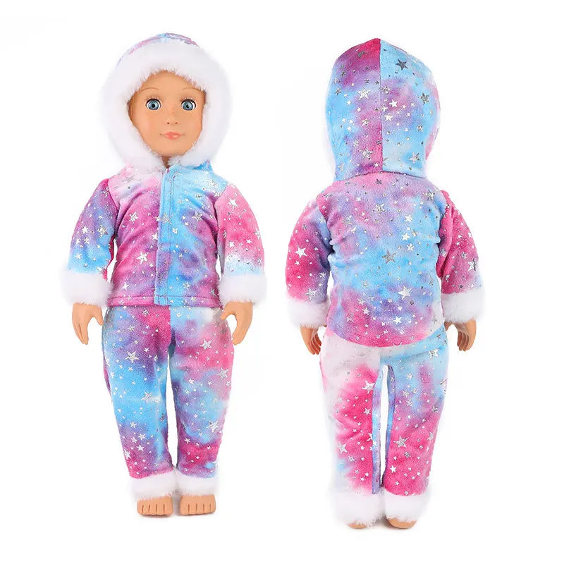 Cozy Animal Pajamas For 18 Inch American Girl Doll
