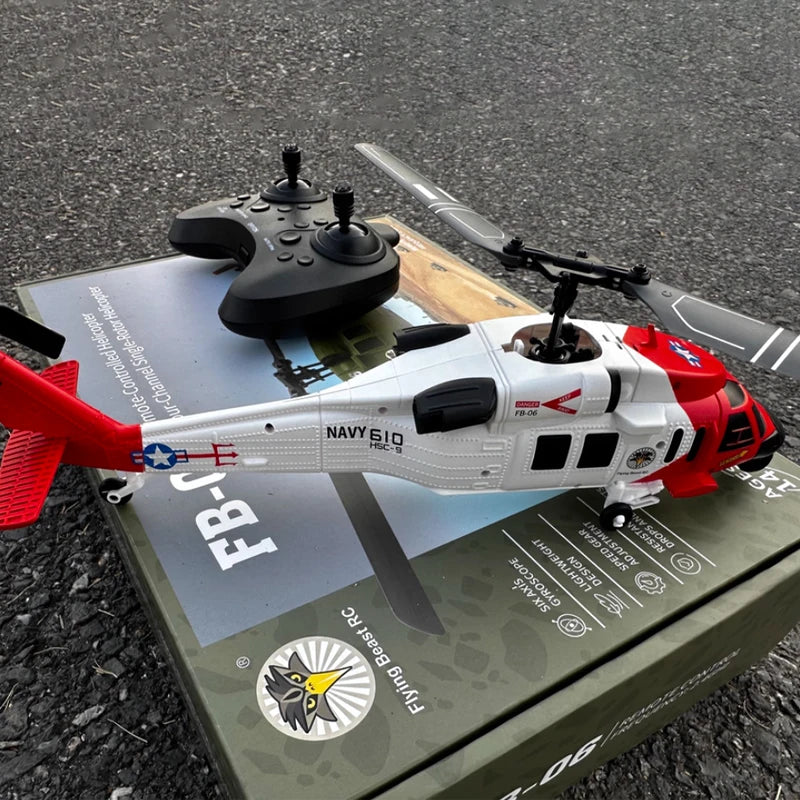 RC Helicopter | Bell 206 Simulation Scale | Optical Flow Positioning 4CH | FB-06 Black Hawk