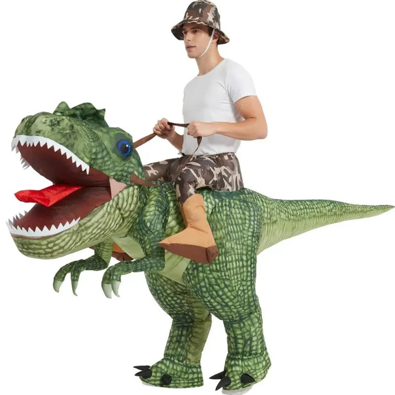 Roar into Fun: Inflatable T-Rex Costume for Halloween & Parties!