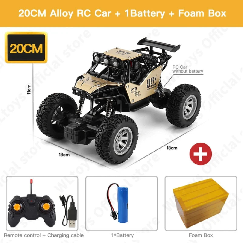 4WD RC Car With LED Lights For All Terrain Adventures