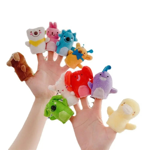 10-Piece Set of Animal Finger Puppets made of Fiber Cotton Plush ToylandEU.com Toyland EU