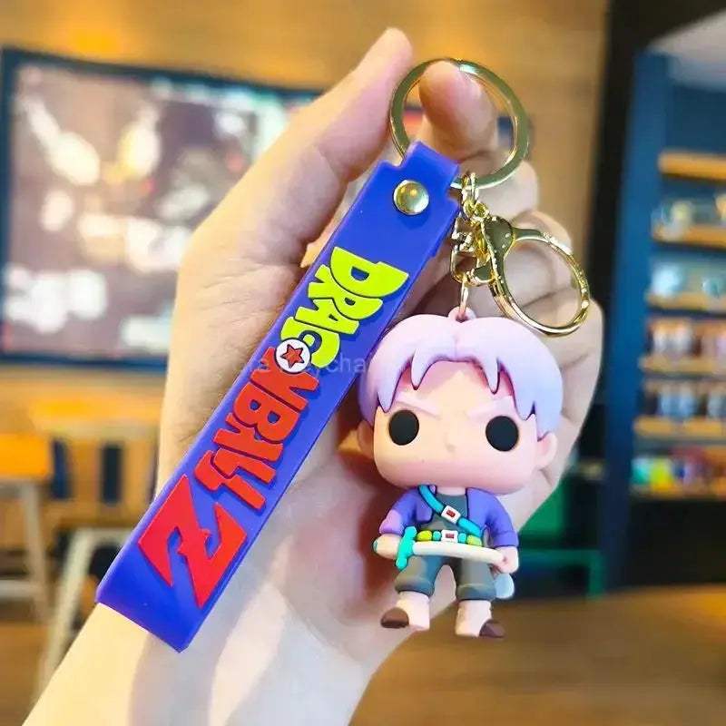 Dragon Ball Z Anime Keychain Super Saiyan Goku Master Roshi Buu Gohan Accessories Car Key Chains - CLOUDANIMESTUDIO