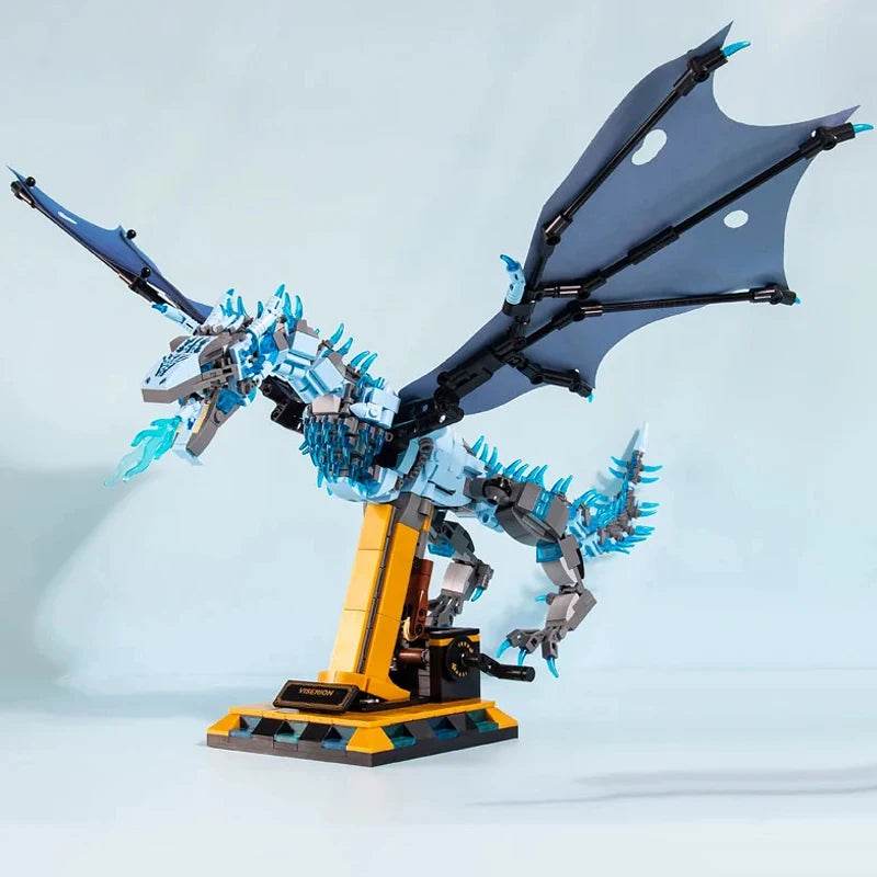 1359PCS Flames Dragon Smaug Building Blocks Model Toy - ToylandEU
