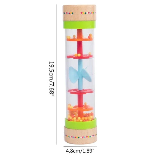 Colorful Musical Baby Rainmaker Rattle - Interactive Montessori Toy ToylandEU.com Toyland EU