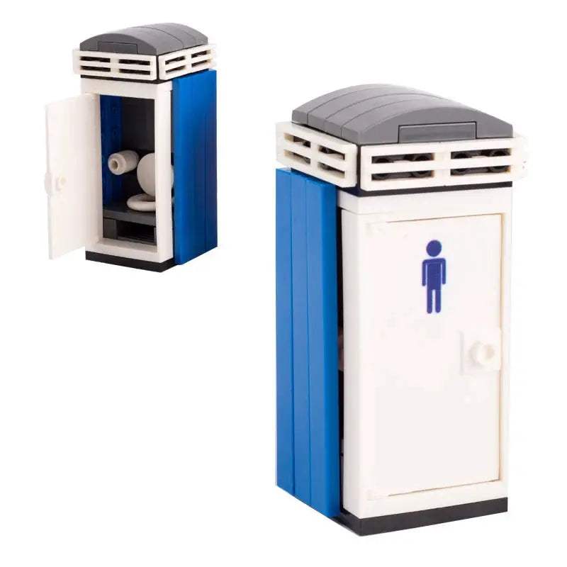 MOC City Series Scene Building Blocks Flower Shop Garden white poplar Men's restroom DIY Kids Toys Park Bench Street Lamp Toys - ToylandEU