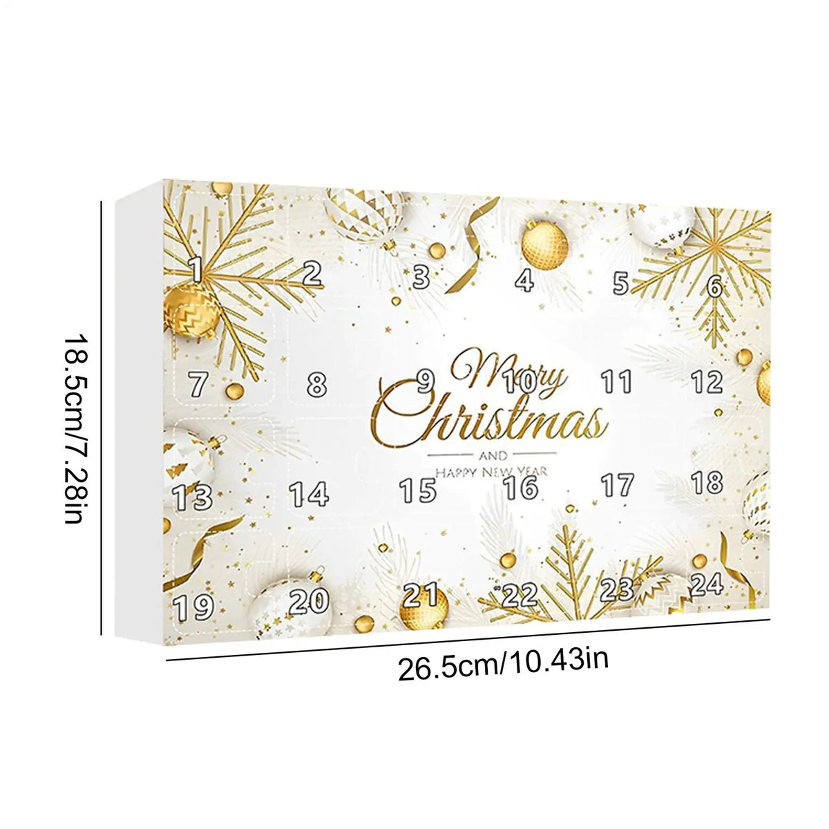 Advent Calendar | 24 Day Gold Jewelry Countdown | Necklaces Bracelets And Earrings | Surprise Gift For Women