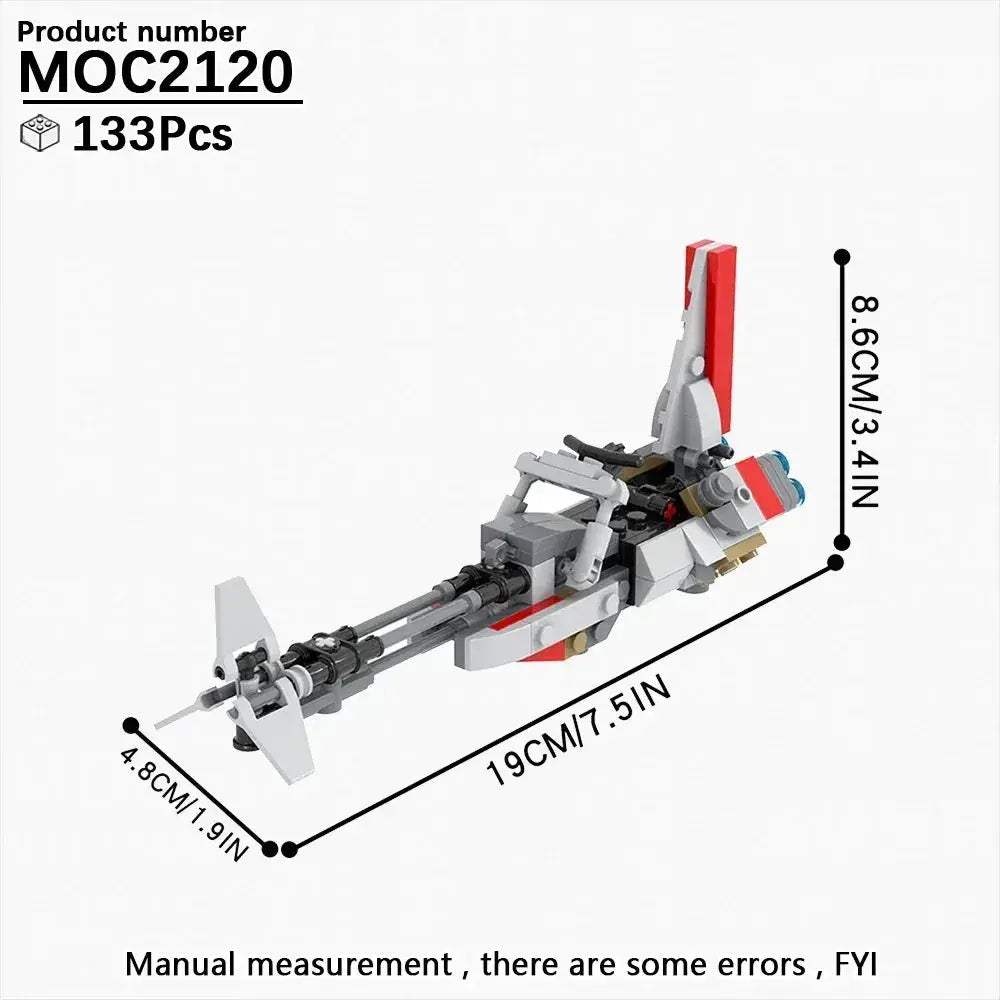 Most Complete Space Wars Speeder Bike Building Blocks Set - ToylandEU