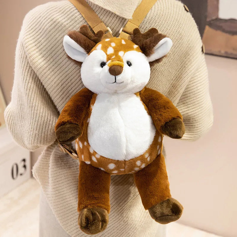 Cute Animal Plush Backpack For Kids 40cm With 8 Styles