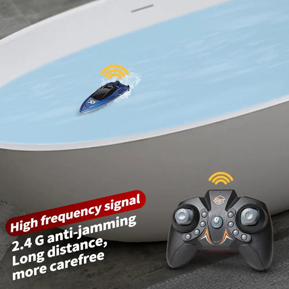 RC Boat For Kids 2.4GHZ Racing Boats 5km/h Remote Control Speedboat - ToylandEU